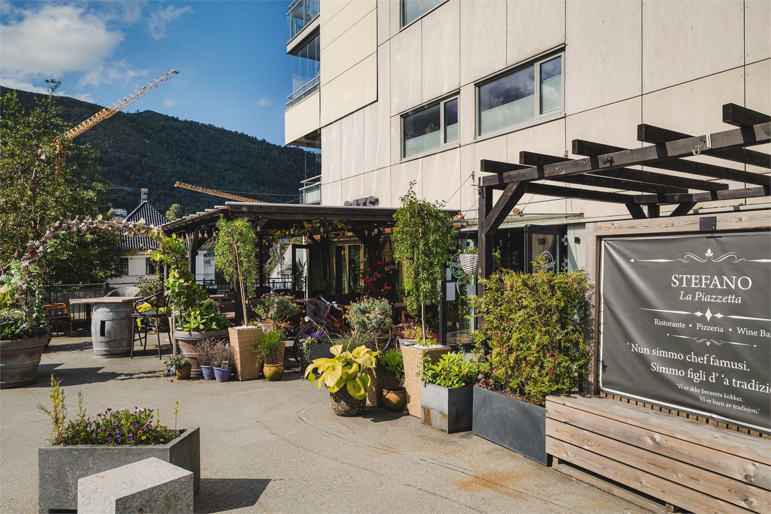 Den populære italienske restauranten Stefano.