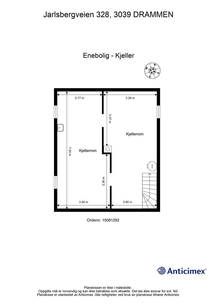 Plantegning - Kjeller