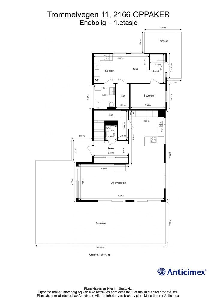 Plantegning - 1.etasje