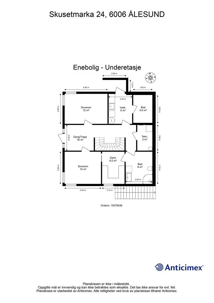 Plantegning underetasje