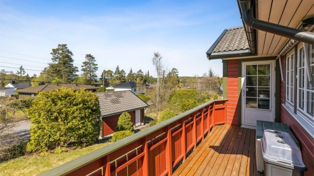 Direkte utgang til terrassen fra stuen.