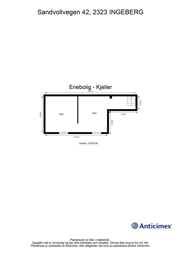 Plantegning - Kjeller.