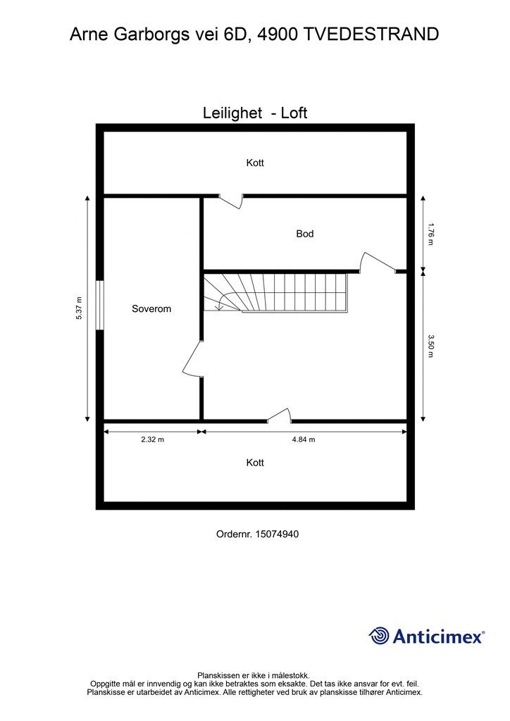 Plantegning 3. etasje