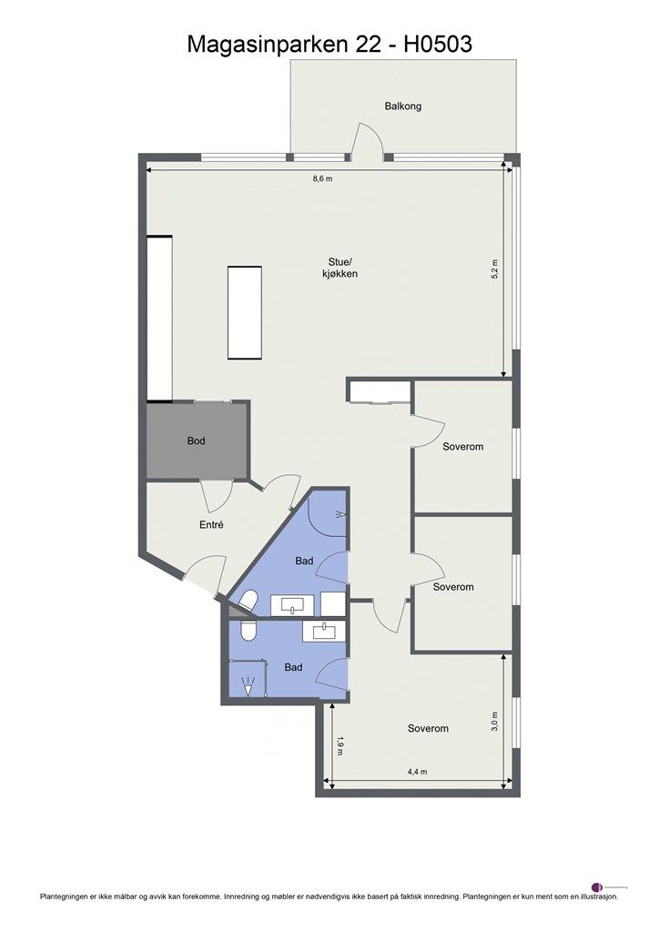 Plantegning 5. etasje