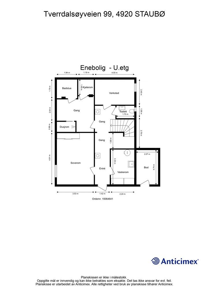 Plantegning underetasje