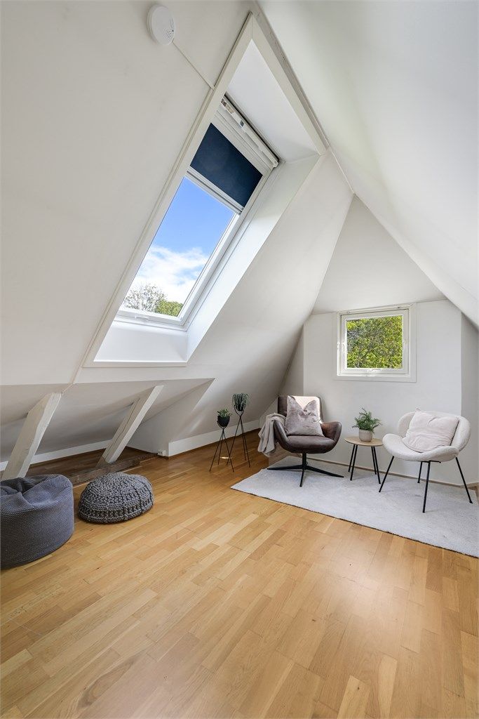 Takvindu som kan åpnes, med solskjerming / plissé.