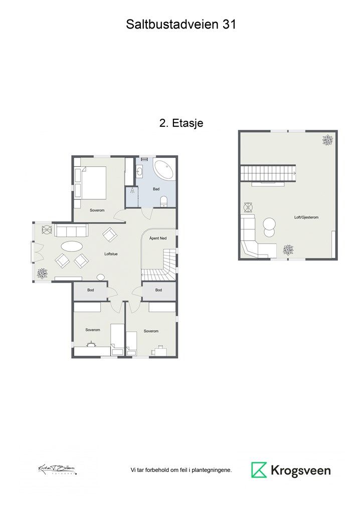 Planskisse 2. etasje.