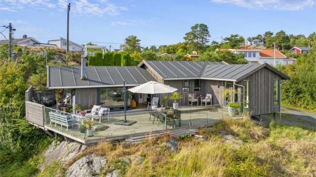 Sagodden 29 ligger flott plassert på Vessøya med få kort vei til både Grimstad eller Arendal sentrum.