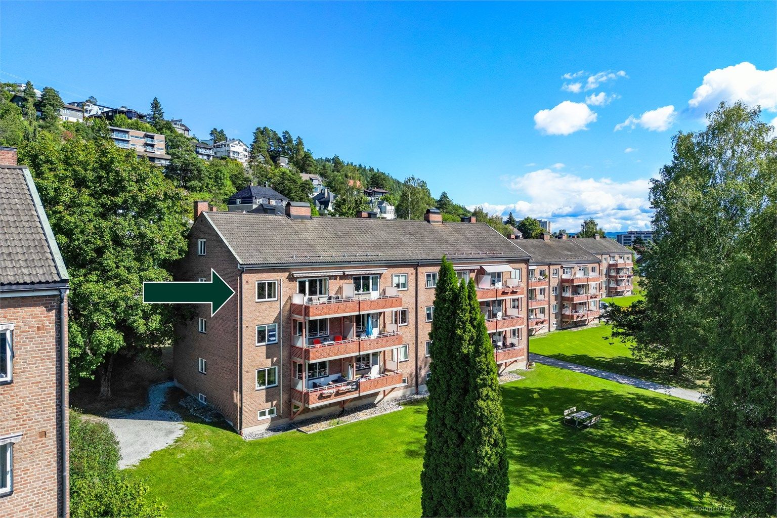 Lys og tiltalende topp- og endeleilighet