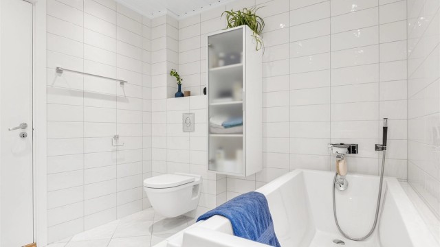 Her kan du nyte badekaret etter en lang dag.