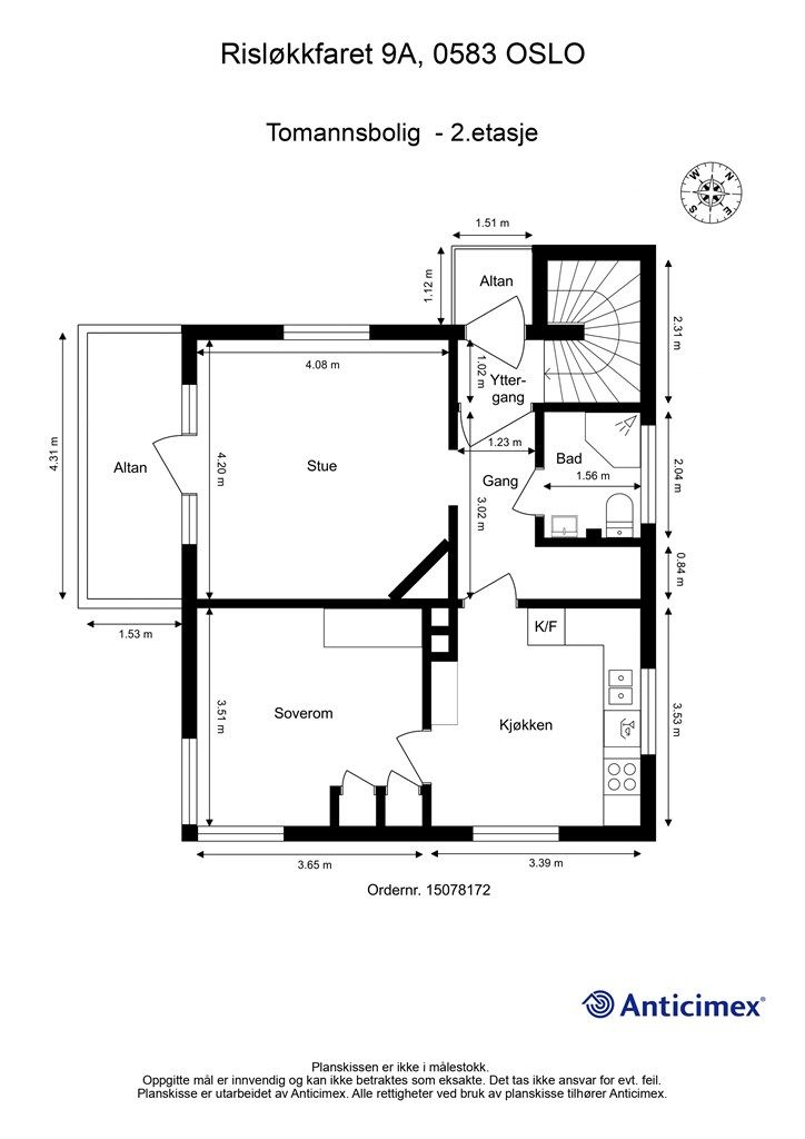 Plantegning - 2.etasje