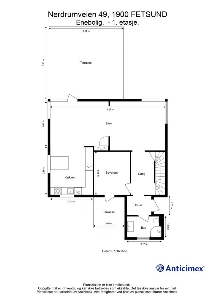 Plantegning - 1. etasje