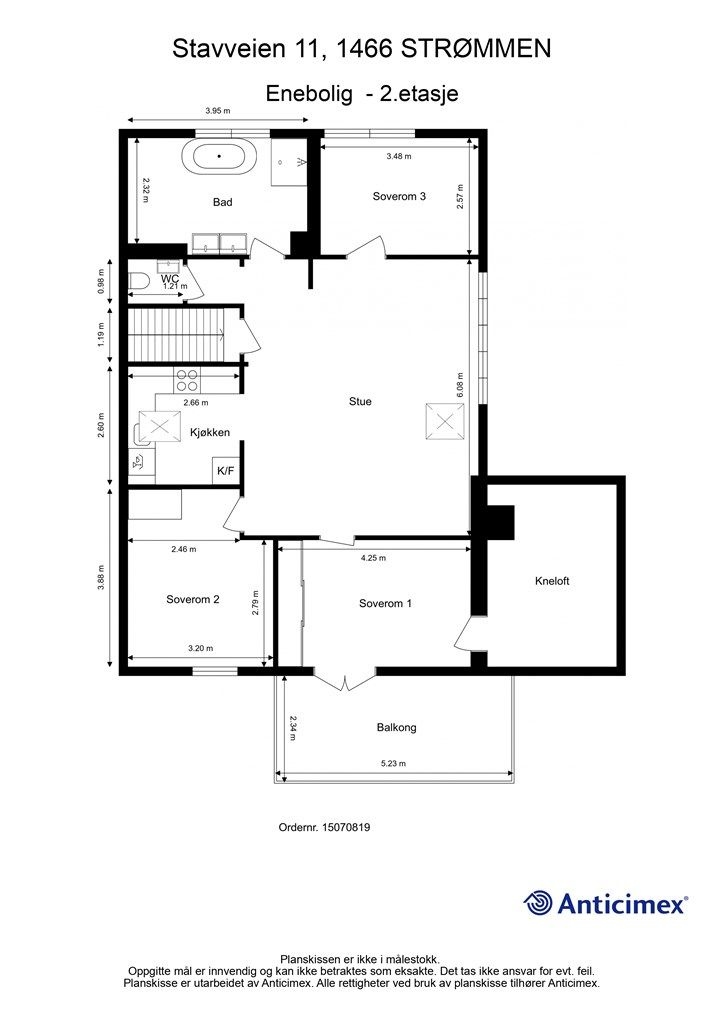Plantegning 2- etasje