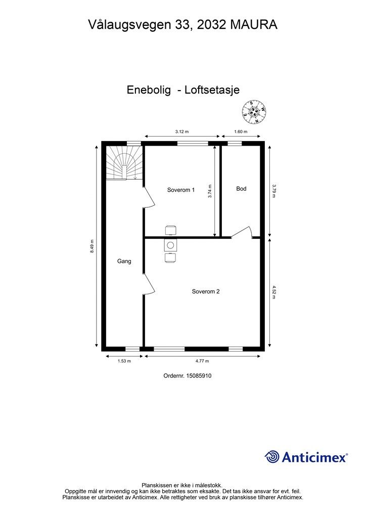 Plantegning | 2. etasje