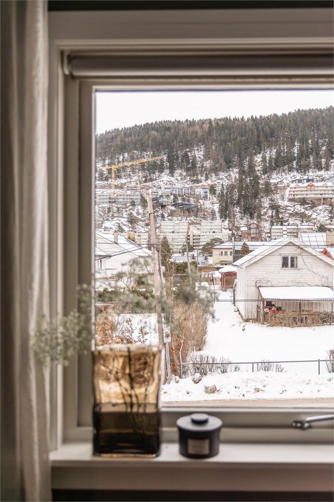 Utsikt mot Grefsenåsen fra hovedsoverommet