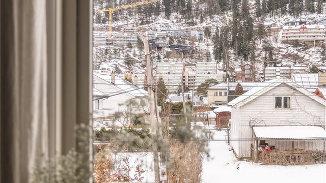 Utsikt mot Grefsenåsen fra hovedsoverommet