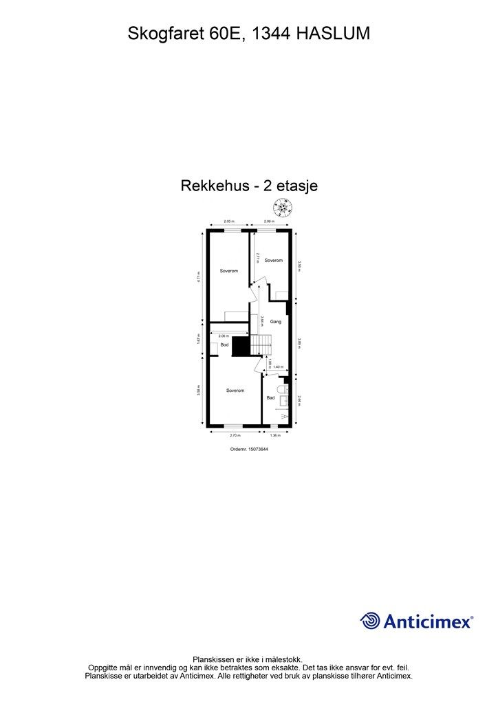 Plantegning 2 etasje