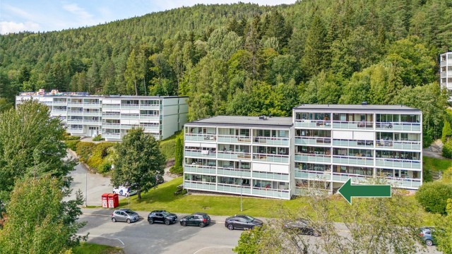 Leiligheten har «egen» gang som kun denne leiligheten har inngangsparti. Foto: Stine Prøitz Jørgensen