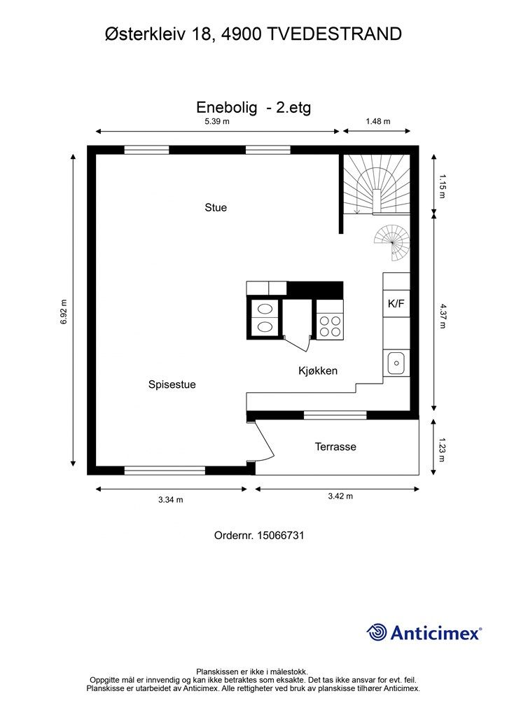 Plantegning 2. etasje