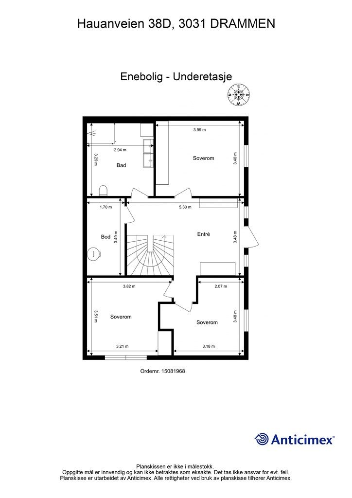 Plantegning - Underetasje