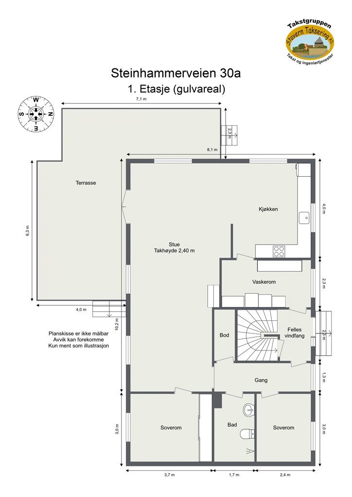 Plantegning - 1. etasje