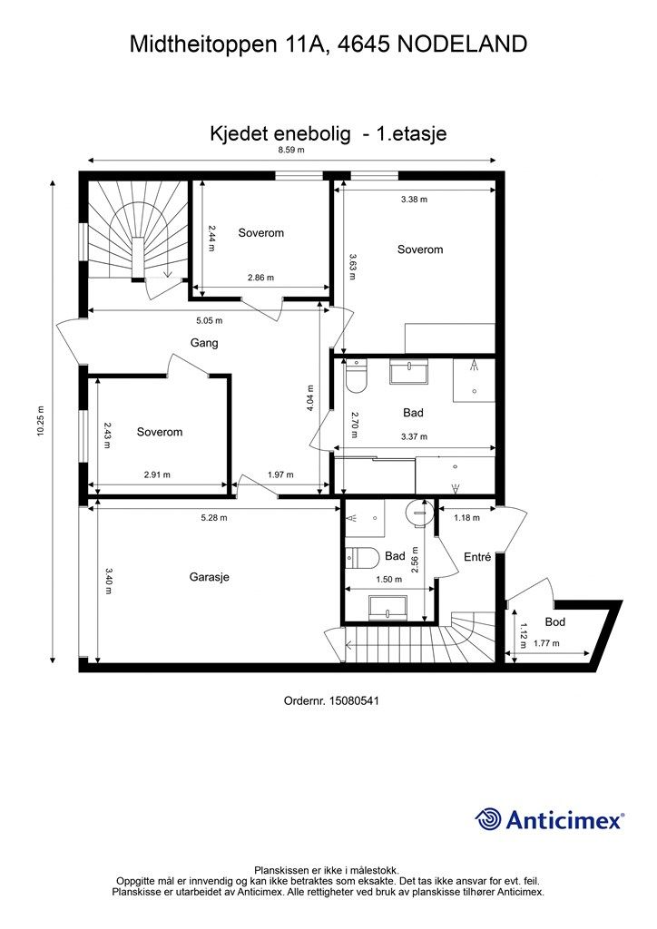 Plantegning - 1.etasje