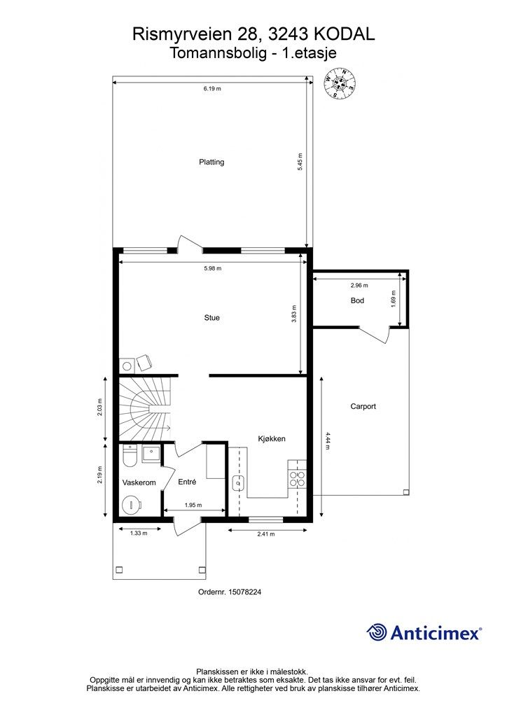 Plantegning 1.etasje