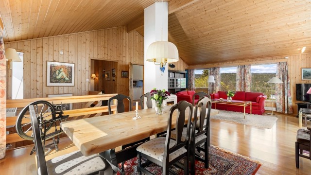 De store vinduene gir rikelig med lysinnslipp