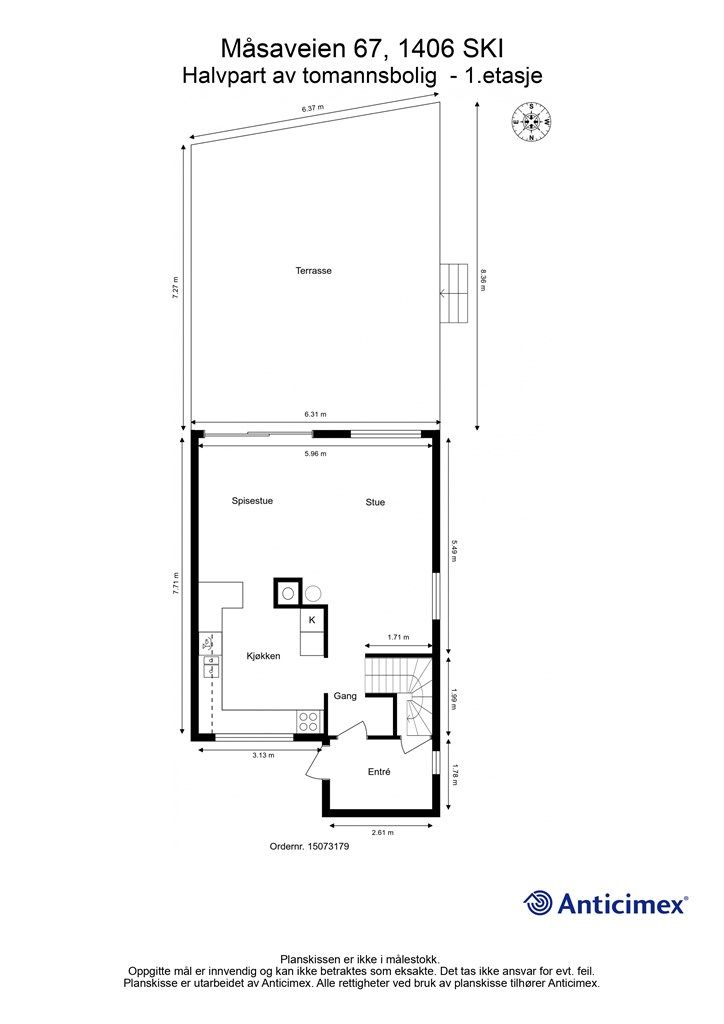 Plantegning- 1. etasje