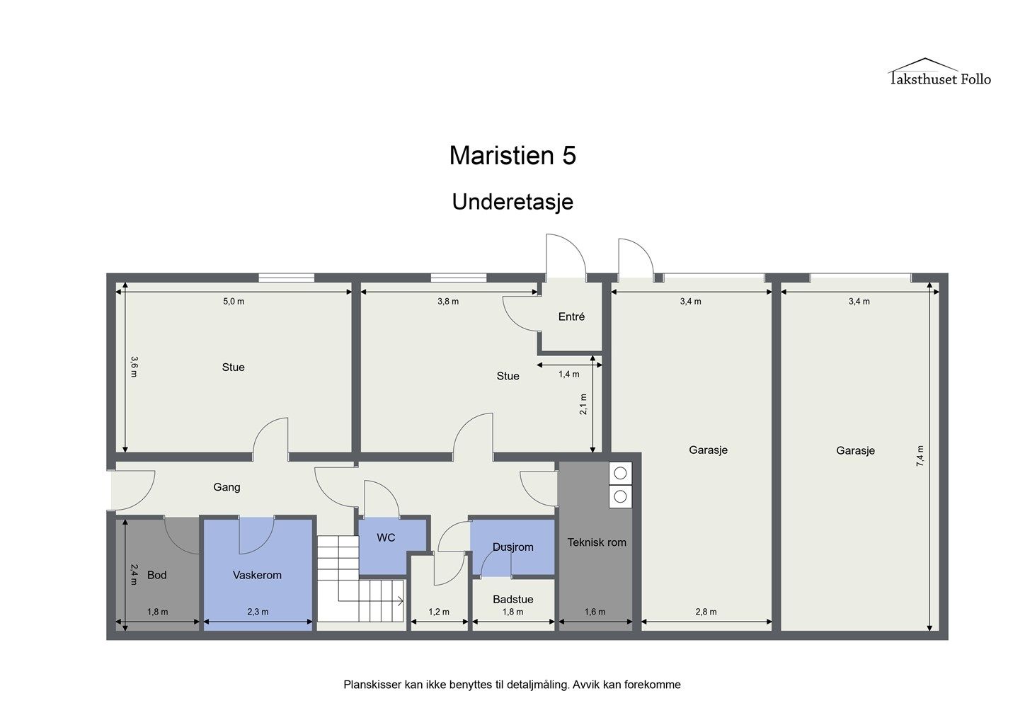 Plantegning - underetasje