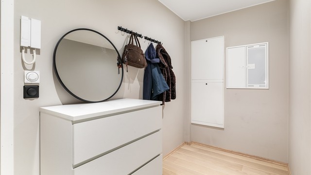 I entreen er det som i soverommet mulighet for å montere en praktisk skyvedørsgarderobe.
