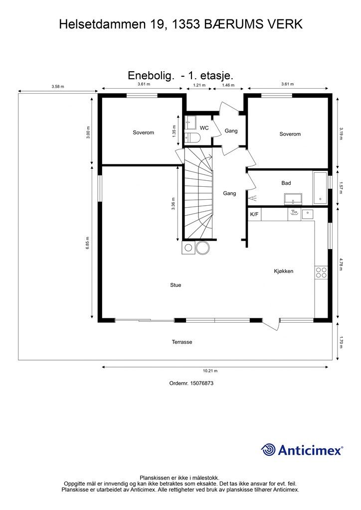 Plantegning 1. etasje