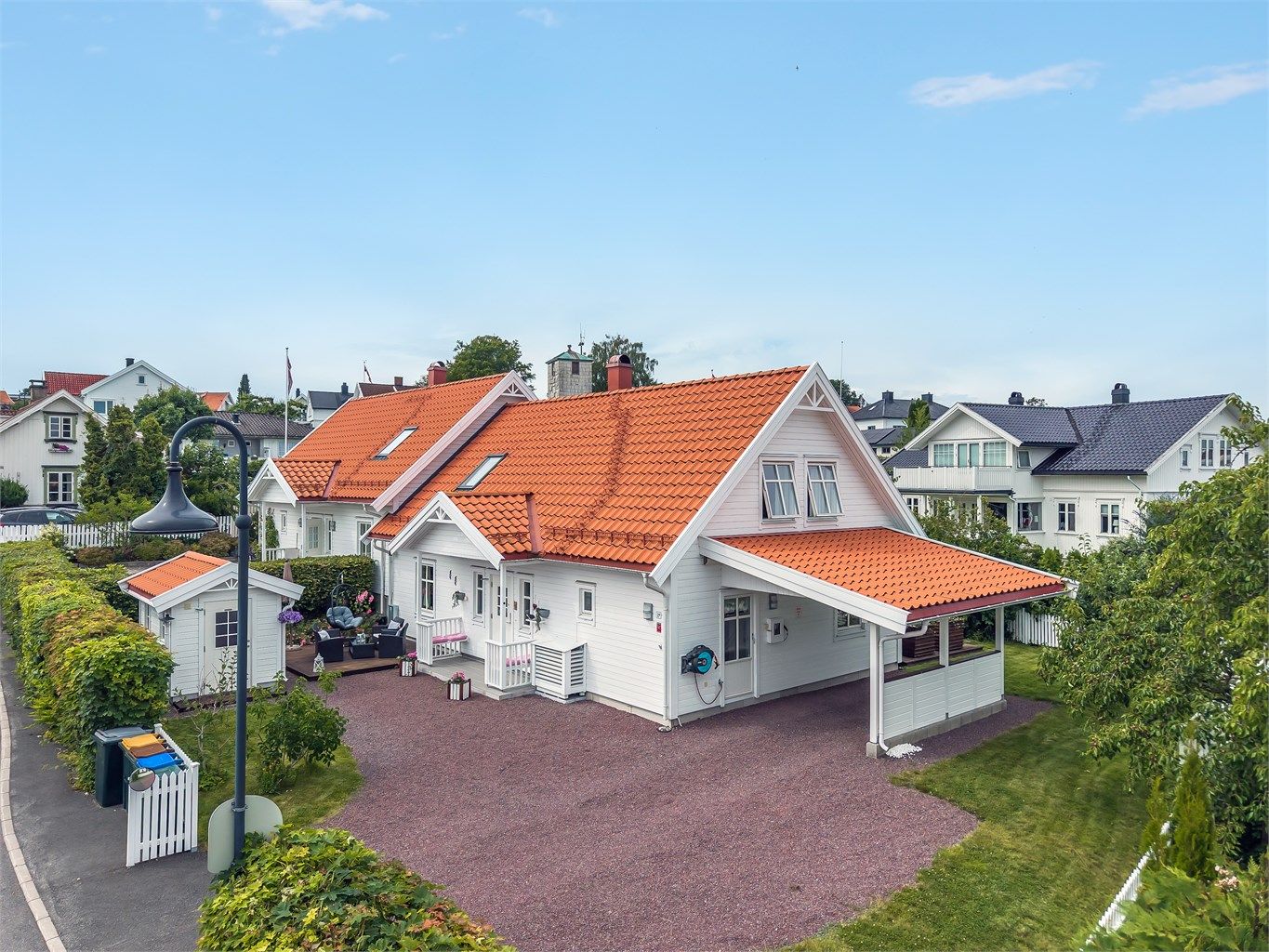 Toldergata 2B er et nyere bygg i "Gamle Åsgårdstrand". Fotograf: Kristian Bollæren / Fotofinish AS.