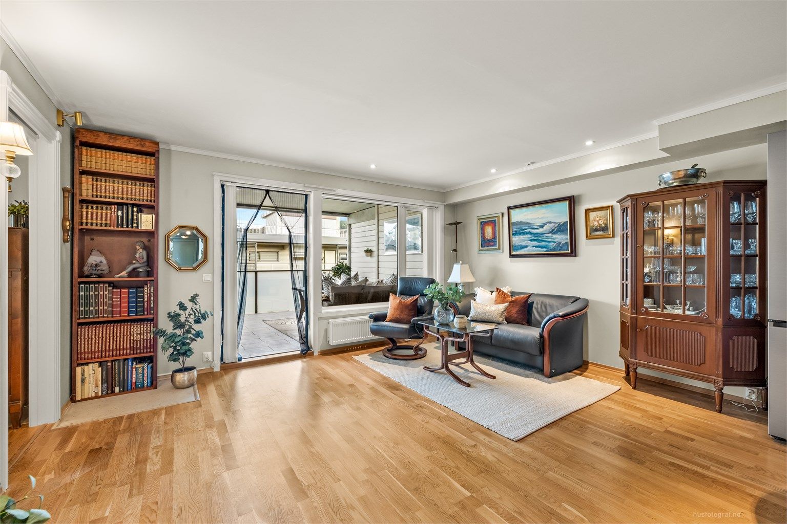 Leiligheten er gjennomgående og har en praktisk planløsning