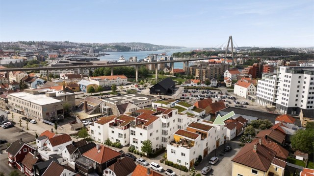 Lekkert og stilrent rekkehus fra 2020 i urbane omgivelser i enden av Pedersgata. Takterrasse, garasje,2 bad,3 sov,2 stuer.