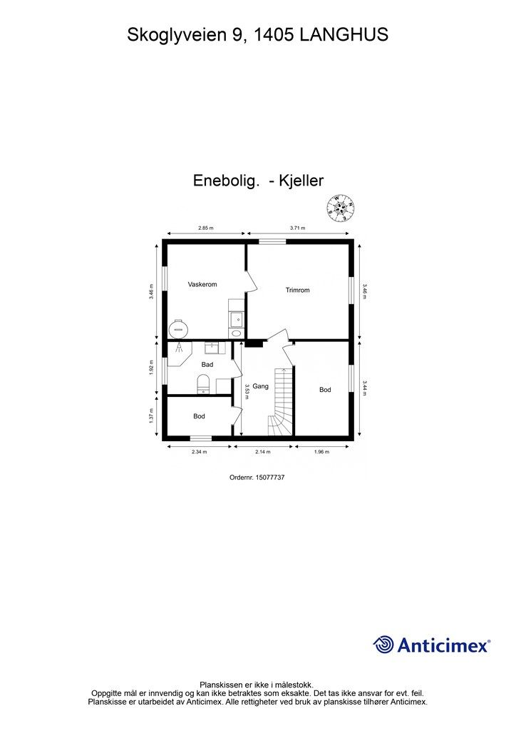 Plantegning- Kjeller