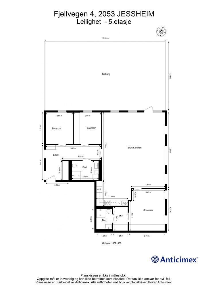 Plantegning 5.etasje