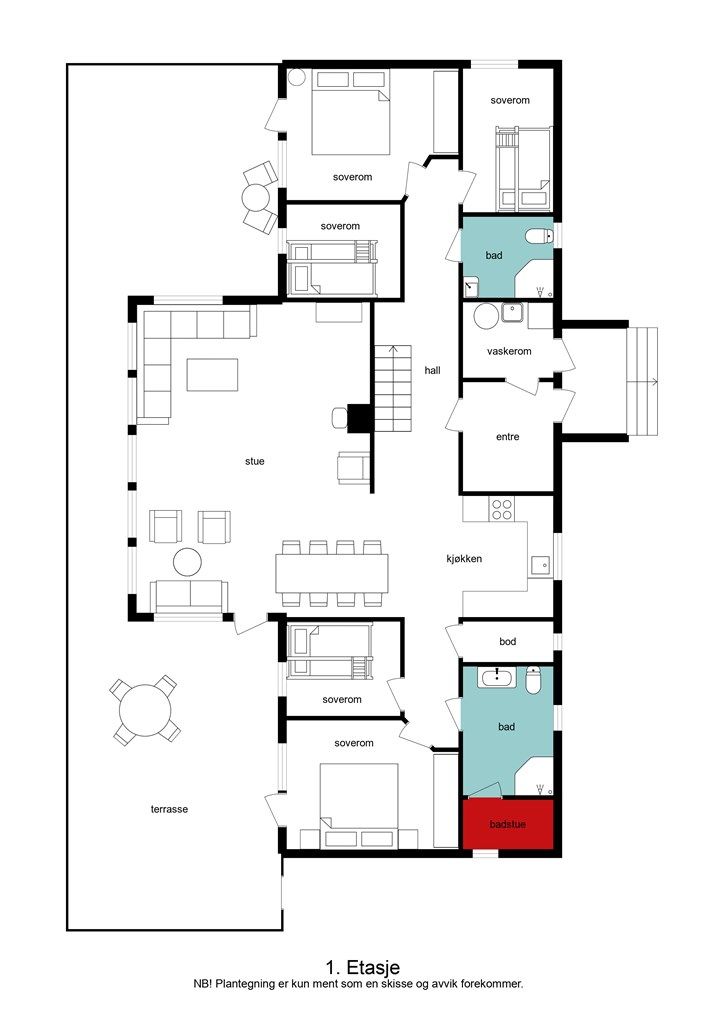 Plantegning 1. etasje