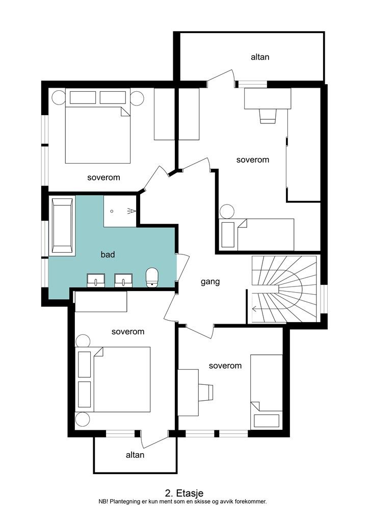 Plantegning 2. etasje