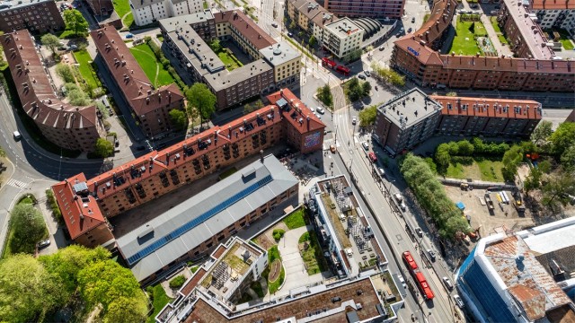 Sett fra fugleperspektiv er det enkelt å forstå at Carl Berner er et knutepunkt i byen!