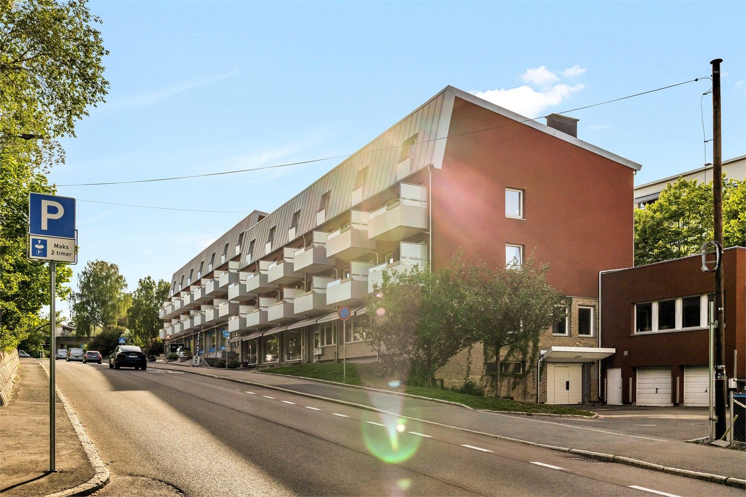 Sameiets fasade og balkonger ble rehabilitert i 2013/2014.