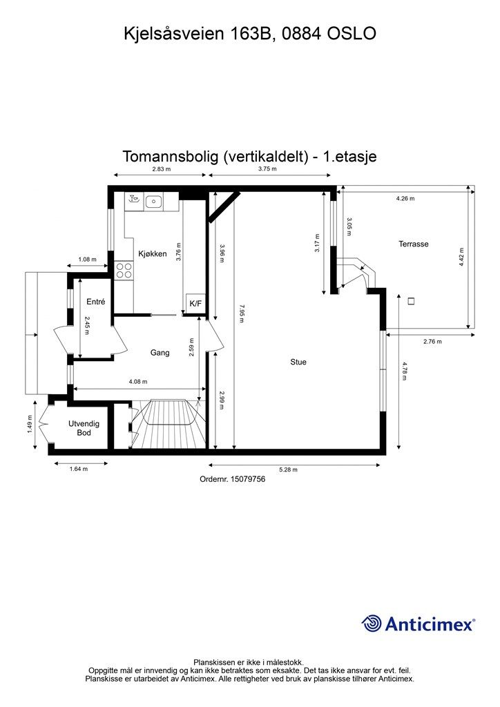 Plantegning - 1. etasje