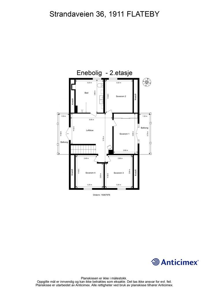 Plantegning 2.etasje.