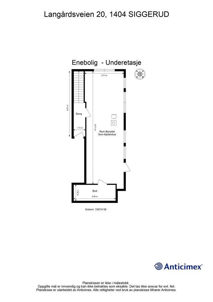 Plantegning - Underetasje