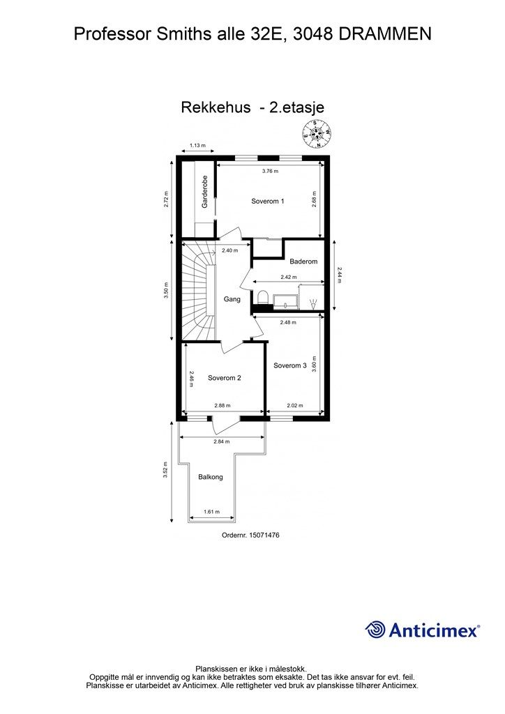 Plantegning - 2. etasje