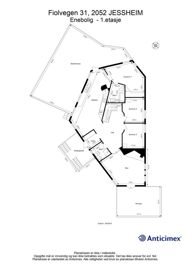 Plantegning 1. etasje