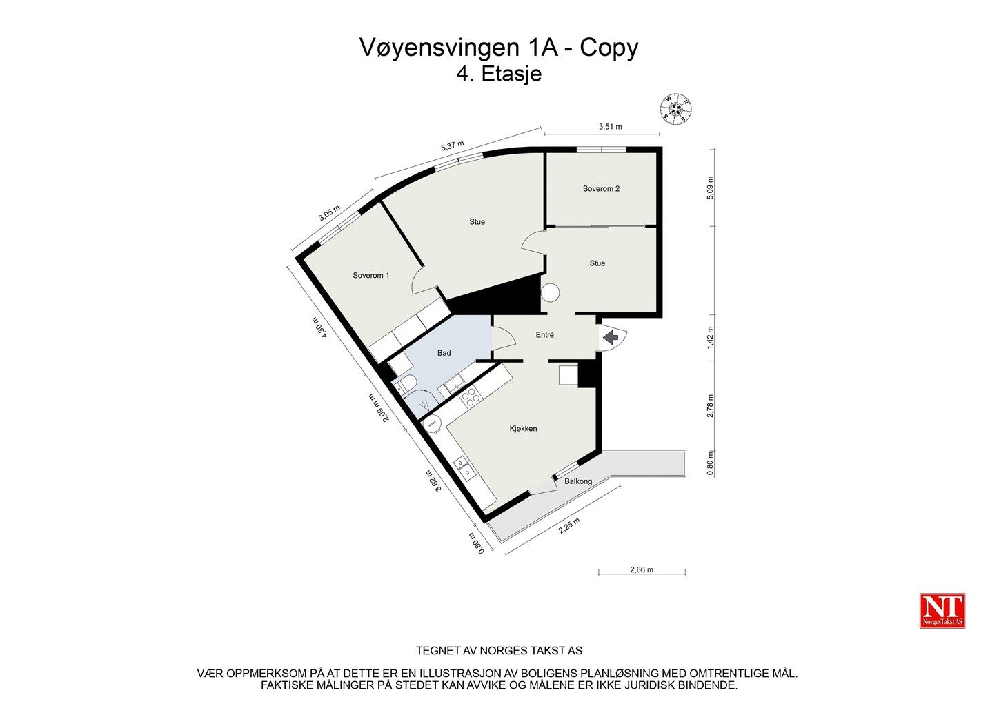 Planløsning. 
