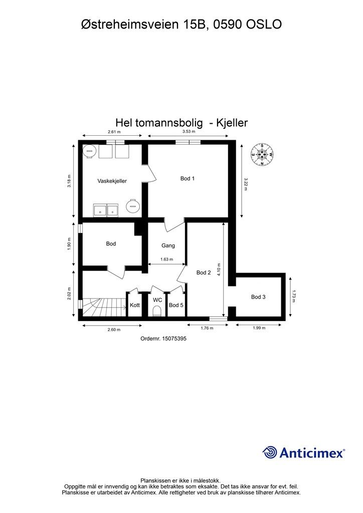 Plantegning - underetasje