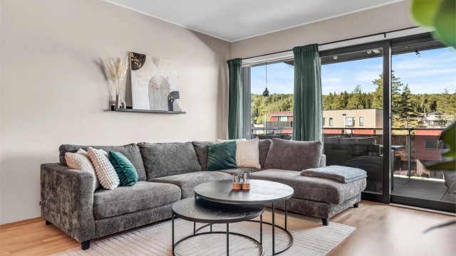 Leiligheten er utstyrt med et balansert ventilasjonsanlegg.