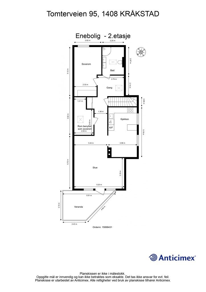Plantegning - 2.etasje